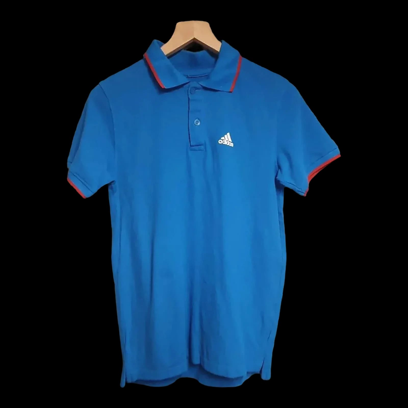 Mens Adidas Blue Polo Shirt UK Medium - Shirts - 1 - 415